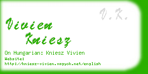 vivien kniesz business card